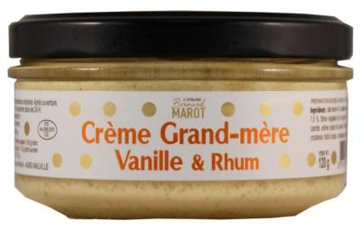 Crème "Grand-Mère" aux Œufs Vanille & Rhum - Bocal 120g