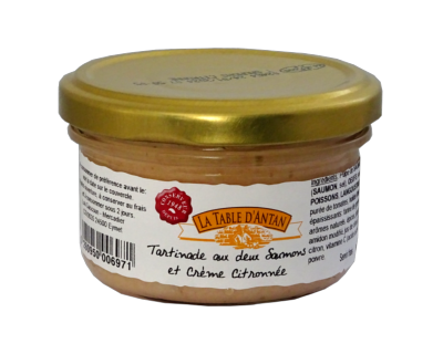   Tartinade aux deux Saumons et sa Crème Citronnée - Bocal 90g