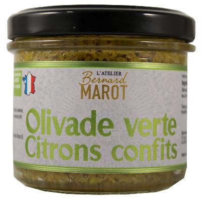 Toastinade d'Olives Vertes aux Citrons Confits - Bocal 100g