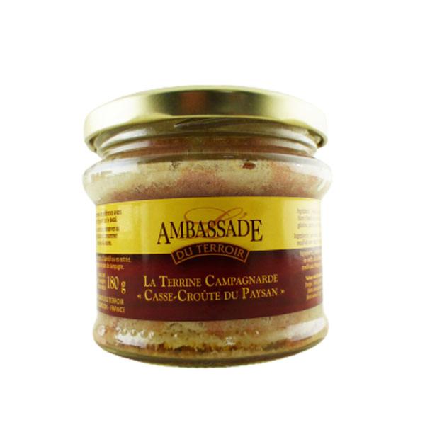 La Terrine Campagnarde "CasseCroûte du Paysan" Bocal 180g