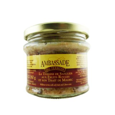 La Terrine de Sanglier aux Fruits Rouges et Malbec - Bocal 180g
