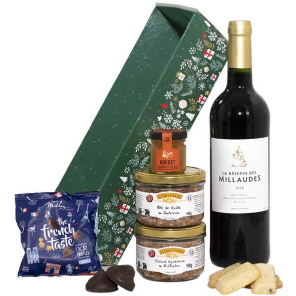 Panier Garni - Corbeille " Bonnes Fêtes " 2 Personnes