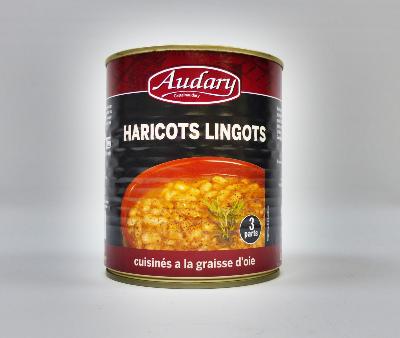 Haricots Lingots cuisinés à la graisse d'Oie - Conserve 820gr