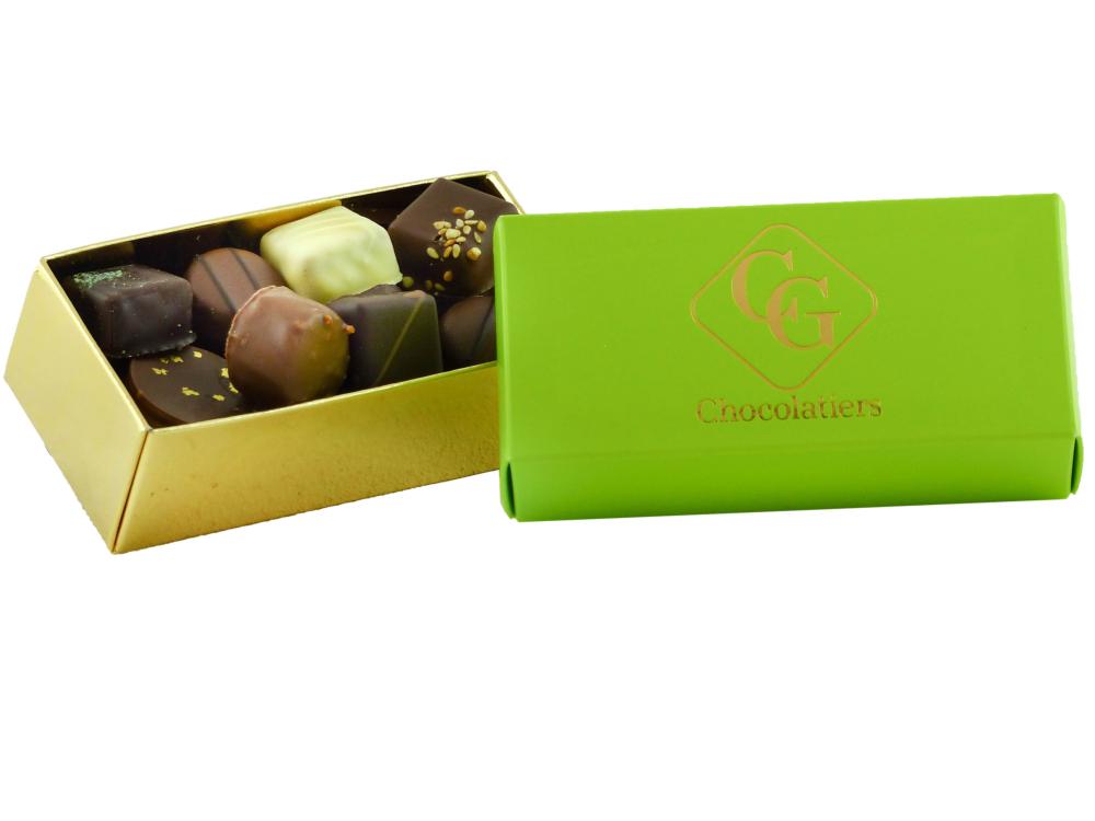 Ballotin de Chocolats Weiss Origine France  250g (Vert)