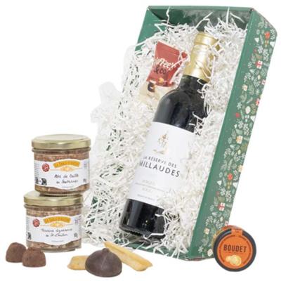 Panier Garni - Corbeille " Bonnes Fêtes " 1 Personne
