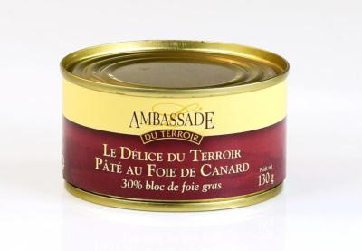 Le Délice du Terroir Pâté au Foie de Canard - Boite 130g