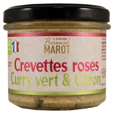Tartinade Crevettes Rose au Curry Vert & Citron - Bocal 100g