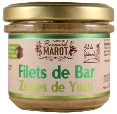 Filet de Bar Yuzu & Sel de Guérande (66% poisson) - Bocal 90g