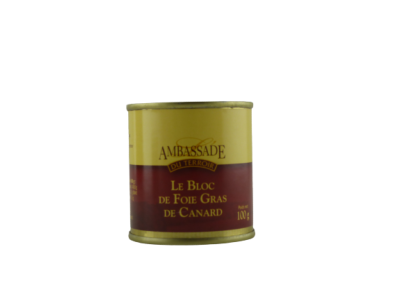 Bloc de Foie Gras de Canard - Origine France - Conserve 100g