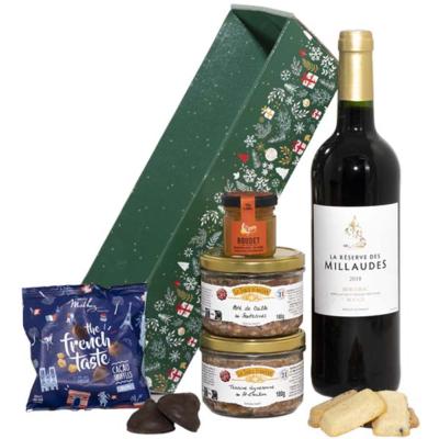 Panier Garni - Corbeille " Bonnes Fêtes " 2 Personnes