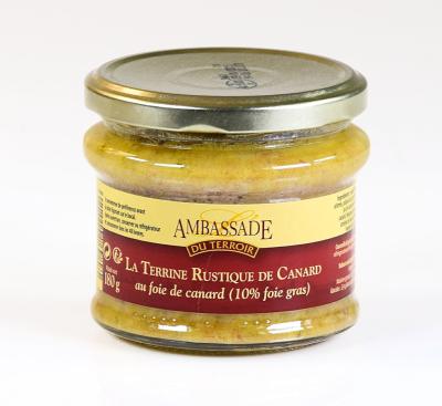 La Terrine Rustique de Canard au Foie de Canard - Bocal 180g